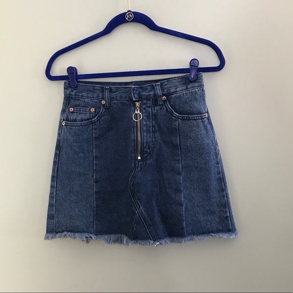 Two toned denim skirt - Picture 4 of 8